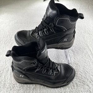 Korkers‎ Waterproof Black Men's Lace Up Boots Size 10 Swappable Soles Hiking